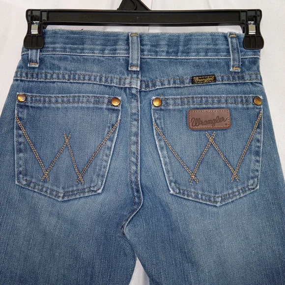 Wrangler Retro Relaxed Bootcut Jeans Boys Size 10 Slim Fit Distressed - Picture 6 of 10
